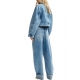 Blouson jeans court Hespero cropped jeans Aqua Blue Essentiel Antwerp Femme AB08 boutique Strasbourg mode fashion