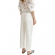 Pantalon écru taille liens Heftig straight leg Off White OW01 Essentiel Antwerp Femme boutique strasbourg vêtements mode