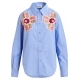 Chemise bleue Fleurs Sequins Hapricorn sequin Denim Blue Essentiel Antwerp Femme H1DB