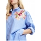 Chemise bleue Fleurs Sequins Hapricorn sequin Denim Blue Essentiel Antwerp Femme H1DB