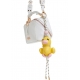 Pendentif canard jaune Hadduck duck keyhanger Dark Sapphire H1DS Essentiel Antwerp Femme