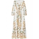 Robe longue blanc print Branches Fleurs multi W1R 659D P11106 01