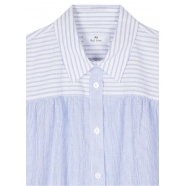 Robe rayée blanc bleu seersucker Paul Smith Femme W2R 650D P31294 41 Strasbourg Boutique Online Mode 