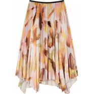 Jupe print feuille orange rose plissée Paul Smith Femme W1R 283S P11102 24 Strasbourg Boutique Online Mode 