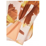 Chemise print feuille orange rose Soie Paul Smith Femme W1R 329B P11100 24 Strasbourg Boutique Online Mode 