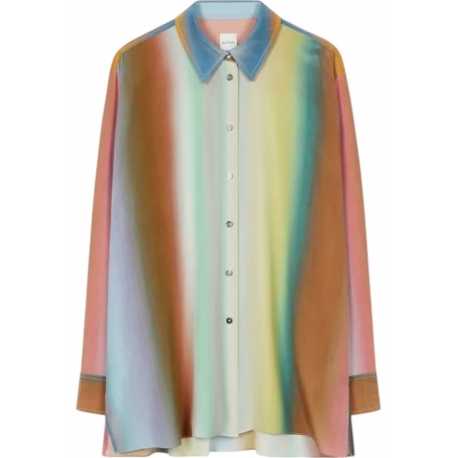 Chemise stripe fondu soie Paul Smith Femme W1R 351B P11108 92