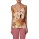 Caraco print feuille orange rose Soie Paul Smith Femme W1R 343M P11100 24 Strasbourg Boutique Online Mode 