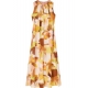 Robe longue print feuille orange rose Soie Paul Smith Femme W1R 653D P11100 24 Strasbourg Boutique Online Mode 