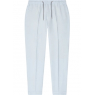 Pantalon lin bleu ciel taille élastiquée Revers Paul Smith Homme M1R 921T P01427 41 Strasbourg Boutique Online Mode 