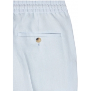 Pantalon lin bleu ciel taille élastiquée Revers Paul Smith Homme M1R 921T P01427 41 Strasbourg Boutique Online Mode 