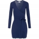 Robe maille fine cache cœur Navy Oltre Mare AM14T DC8 Elisabetta Franchi