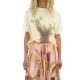 Jupe print feuille orange rose plissée Paul Smith Femme W1R 283S P11102 24 Strasbourg Boutique Online Mode 