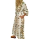 Robe longue blanc print Branches Fleurs multi Paul Smith Femme W1R 659D P11106 01 boutique Strasbourg vêtement