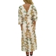 Robe longue blanc print Branches Fleurs multi Paul Smith Femme W1R 659D P11106 01 boutique Strasbourg vêtement