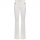 Jeans Blanc Ivoire Nœud gold poches PJ93N 360 Elisabetta Franchi femme vêtements shop mode boutique strasbourg