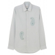 Chemise vert rayé blanc brodée cachemire Paul Smith Homme M1R 901UE P02642 30 Strasbourg Boutique Online Mode 