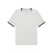 T-shirt blanc col croisé bayadère arrière Paul Smith Homme M1R 112Y P00089 01 Strasbourg Boutique Online Mode 