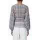 Blouse wrap Vichy blanc bleu Paul Smith Femme W1R 329M P02636 47 Strasbourg Boutique Online Mode 