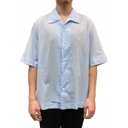 Chemisette large col ciel voile de coton surpiquée Paul Smith Homme M1R 426Z P02649 40 Strasbourg Boutique Online Mode 