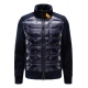 Blouson Matty BlueNavy matelassé brillant manches jersey Col capuche Parajumpers Homme PMHYTY01 03