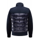 Blouson Matty BlueNavy matelassé brillant manches jersey Col capuche Parajumpers Homme PMHYTY01 03