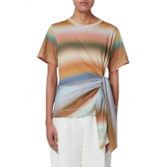 T-shirt nœud taille print Stripe fondu Paul Smith Femme W1R 390V PP4907 92 Strasbourg Boutique Online Mode