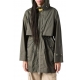 Imperméable Mikuni Vert Dark Mud lien taille capuche Parajumpers Femme PWJKRA32 0322 Strasbourg Boutique Online Mode 