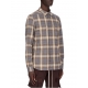 Sur chemise Carreaux Gris brun écru Outershirt Rick Owens Homme RU01E 5236 CP 158P