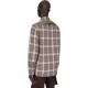 Sur chemise Carreaux Gris brun écru Outershirt Rick Owens Homme RU01E 5236 CP 158P