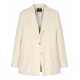 Veste tailleur lin coton beige rayé blanc W2R 247J P31282 11 Paul Smith Femme