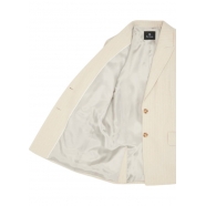 Veste tailleur lin coton beige rayé blanc W2R 247J P31282 11 Paul Smith Femme