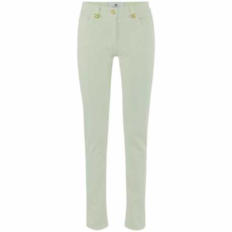 Jeans slim Vert Menthe coton stretch PJ85I 124 Elisabetta Franchi