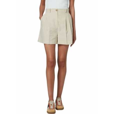 Bermudas lin coton beige rayé blanc Paul Smith Femme W2R 317T P31282 11 Strasbourg Boutique Online Mode 