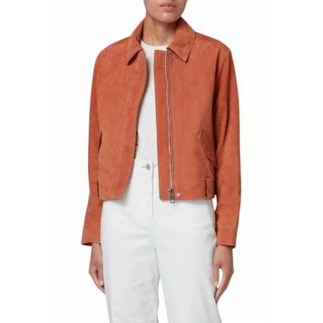 Blouson suède Orange court W2R 401JL P31132 18 Paul Smith Femme