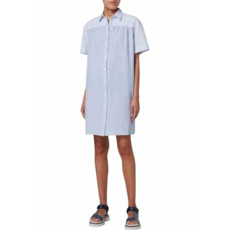 Robe rayée blanc bleu seersucker Paul Smith Femme W2R 650D P31294 41 Strasbourg Boutique Online Mode 