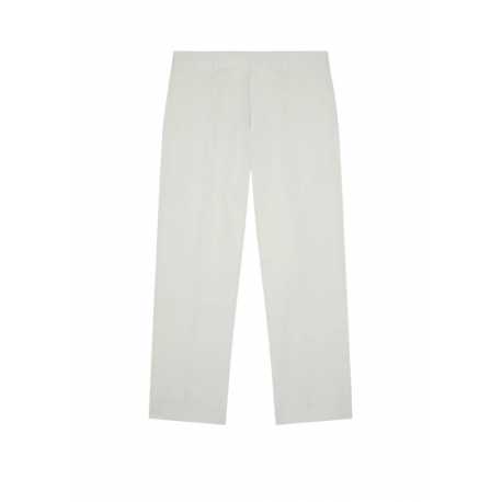 Pantalon droit revers Blanc coton lin Paul Smith homme M1R 410Z P02331 02 Strasbourg Boutique Online Mode 