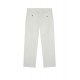 Pantalon droit revers Blanc coton lin Paul Smith homme M1R 410Z P02331 02 Strasbourg Boutique Online Mode 