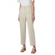 Pantalon droit pinces tailleur lin coton beige rayé blanc Paul Smith femme W2R 207T P31282 11 boutique Strasbourg vêtement